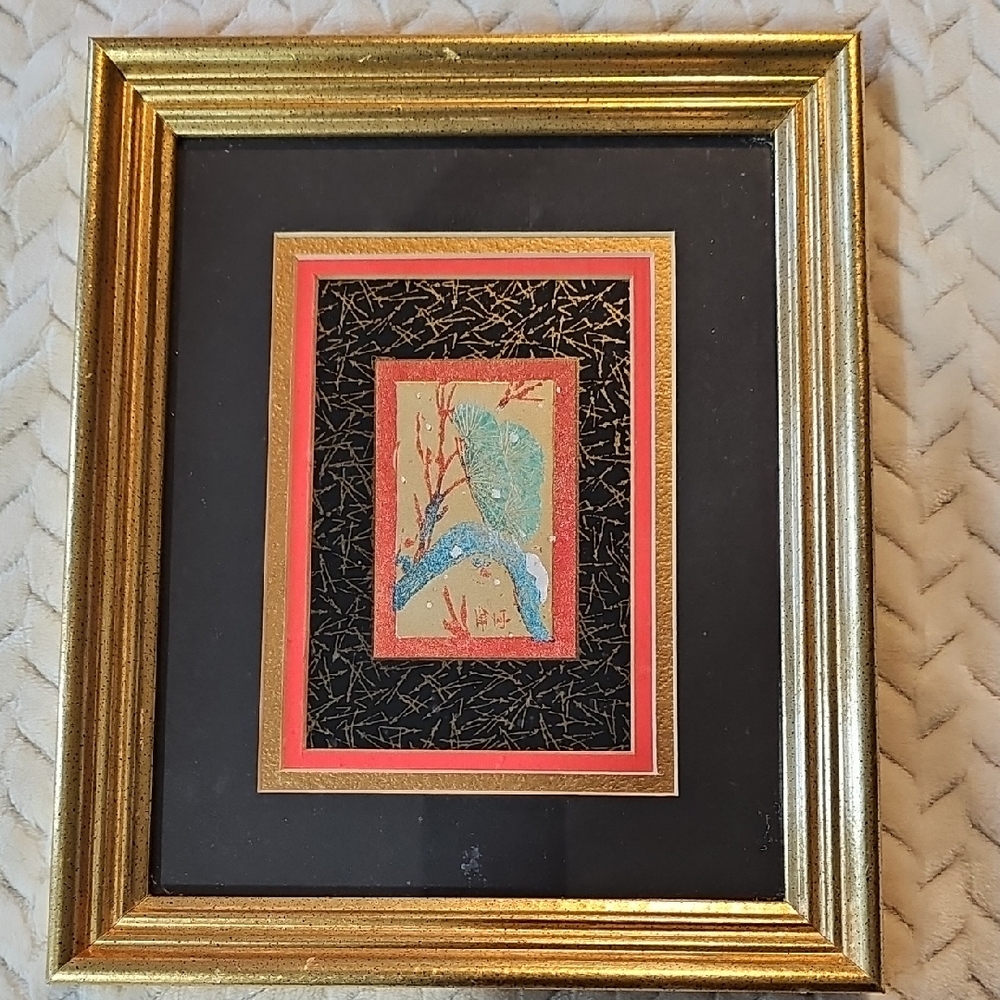 Gold Framed Abstract Art